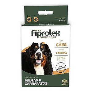 Antipulgas e Carrapatos Fiprolex Drop Spot para Cães Acima de 40kg