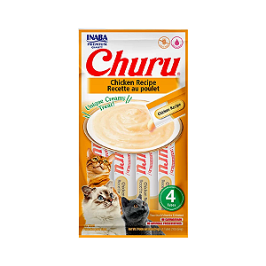 Purê Churu Sabor Galinha para Gatos 56g