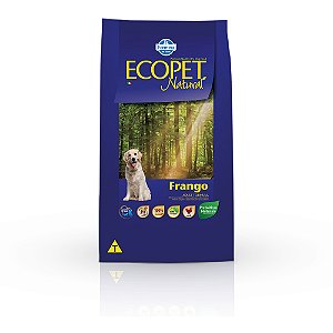 Ração Ecopet Natural Cães Adultos Sabor Frango 20kg