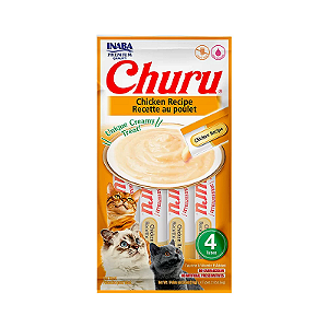 Purê Churu Sabor Galinha para Gatos 56g