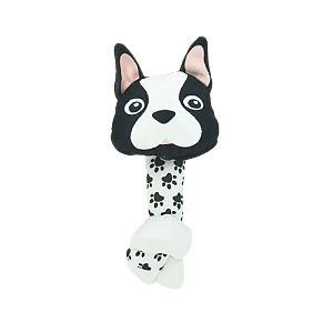 Brinquedo Ossinho Bulldog Francês de pelúcia