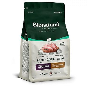 Ração Bionatural Prime Cães Adultos de Raças Pequenas Sabor Frango