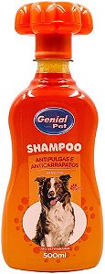 Shampoo para Cães Antipulgas e Carrapatos Genial Pet 500 mL