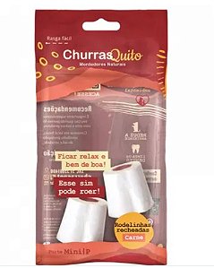 Petisco ChurrasQuito Rodelinha Recheada Sabor Carne com 2 Unidades