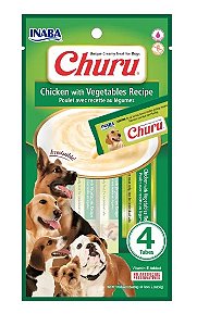 Purê Churu Dog Sabor Frango com Vegetais para Cães 56 g