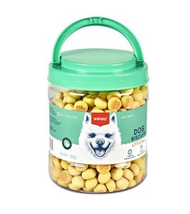 Petisco para Cães Wanpy Mini Biscoito Leite e Queijo 250g