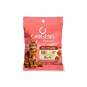 Petisco Origens Pele e Pelagem Para Gatos 40gr