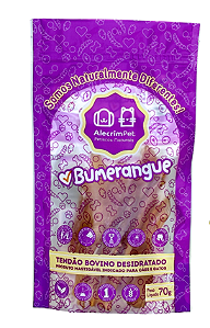 Mordedor Natural Para Cães - Bumerangue (Tendão Bovino Desidratado) 70gr