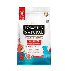 Ração Fórmula Natural Fresh Meat Sensitive para Cães Adultos de Mini e Pequeno Porte Sabor Cordeiro 2,5kg