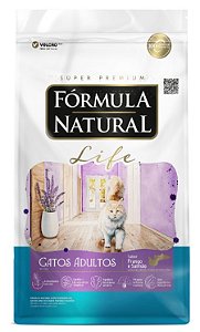 Fórmula Natural Super Premium Life Gatos Adultos Sabor Frango e Salmão