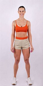 Short Sobreposição Intense Laranja