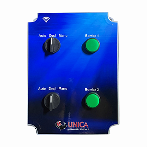 Painel Para Automação De Duas Bombas De Piscina Com Timer