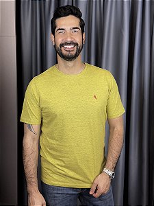 CAMISETA MESCLA BÁSICA AMARELA