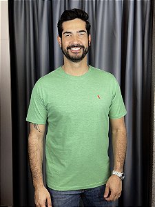 CAMISETA MESCLA BÁSICA VERDE