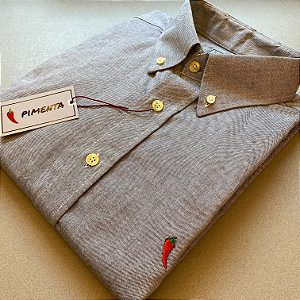 CAMISA LISA OXFORD PRETO
