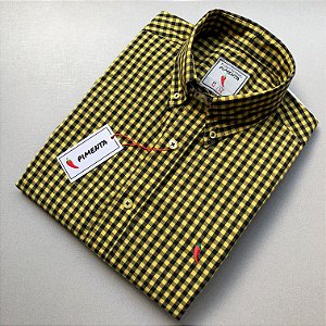 CAMISA XADREZ GRANDE - REF: 17 CLR - AMARELO