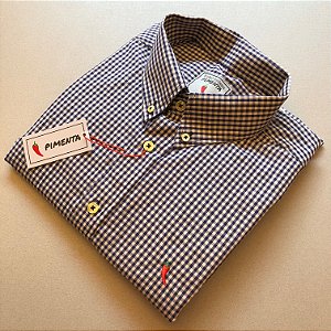 CAMISA XADREZ MÉDIO - REF: 24 CLR - CINZA