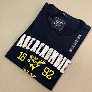 CAMISETA ABERCROMBIE & FITCH - REF. 06 - AZUL MARINHO