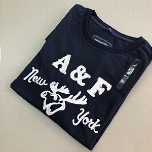 CAMISETA ABERCROMBIE & FITCH - REF. 11 - AZUL MARINHO