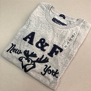 CAMISETA ABERCROMBIE & FITCH - REF. 14 - CINZA