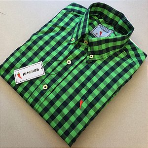 CAMISA MASC. XADREZ GIGANTE - REF: 01 CLR - VERDE