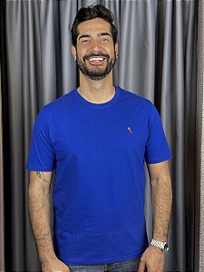 CAMISETA MASC. BÁSICA AZUL ROYAL