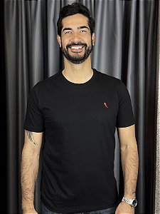 CAMISETA MASC. BÁSICA PRETA