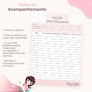 Fichas de Anamnese - Coleção de Paper Lari - Lembranças com