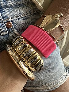 Bracelete Pink Listras