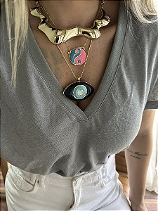 Colar Splash Dourado