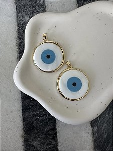 Pingente Olho Grego Branco