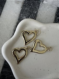 Pingente Coração Dourado
