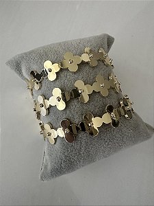 Bracelete Trevo Dourado