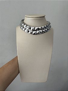 Choker Aro Prata Spikes