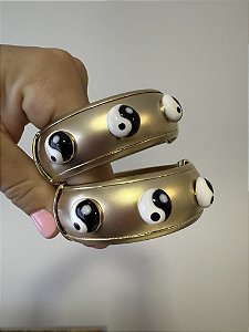 Pulseira Dourado Fosco Yng Yang