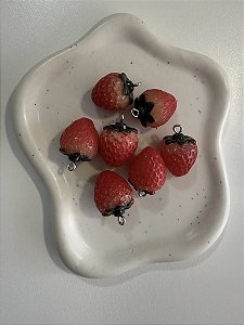 Pingente Morango Acrílico