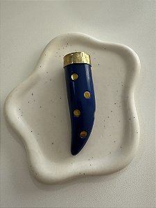 Pingente Dente Indiano Azul