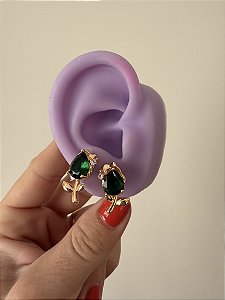 Brinco Dourado Tulipa