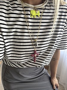 Colar Dourado Pirita