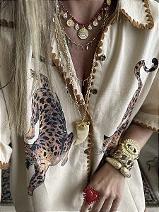 Colar Triplo Dourado