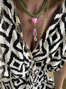 Colar Gravatinha Gotas