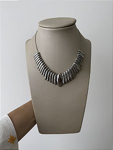 Colar Escamas Prata