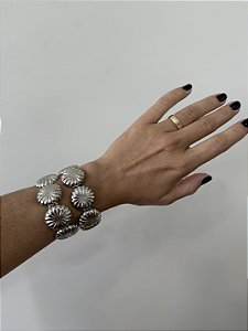 Pulseira Bolas Prateadas