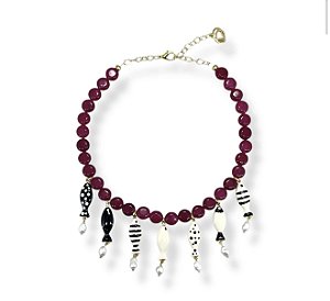 Colar Pedras Marsala