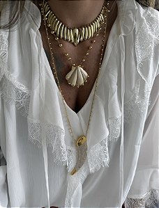 Colar Dourado Grosso