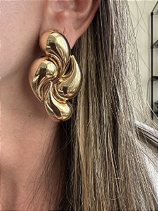 Brinco Gotas Dourado