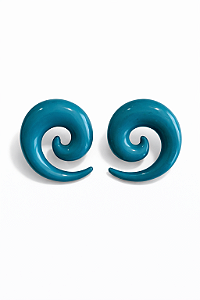Brinco Caracol Turquesa