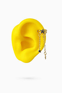 Piercing Fake Estrelinha Preta