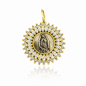 Pingente Nossa Senhora Dourado