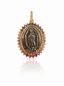 Pingente Nossa Senhora Banhado a Ouro